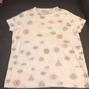 NWOT Anthropologie spirit eye T-shirt size XL